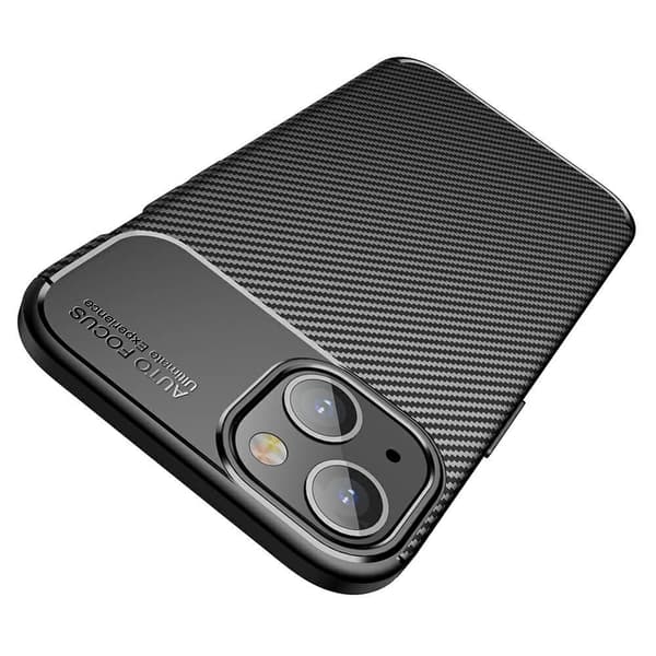 Carbon Fiber mobilskal till Apple iPhone 13 Mini - Svart Black