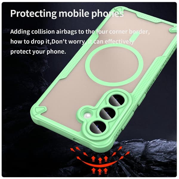 Mobilskal för Samsung Galaxy S26 Plus Magnetiskt TPU + PC - Grön