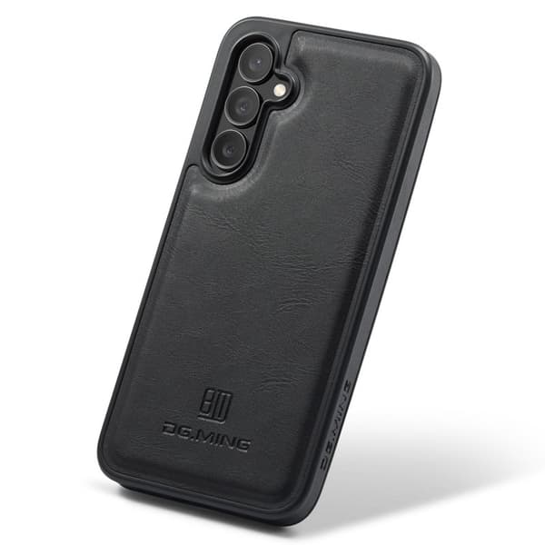 DG.MING Mobilskal till Samsung Galaxy S24 FE Anti-Drop Läder Svart