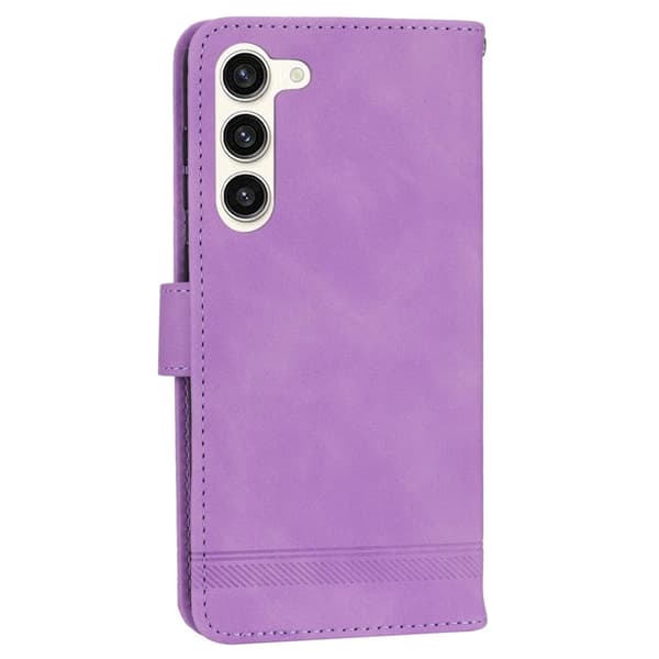 DIERFENG DF-03 Plånboksfodral för Samsung Galaxy S23+ - Konstläder - Lila