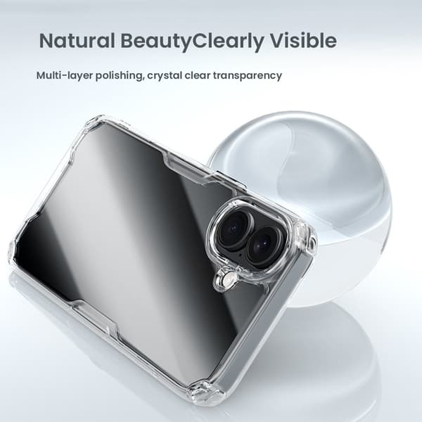 NILLKIN Pro Series Mobilskal till iPhone 16 Plus TPU+PC Transparent