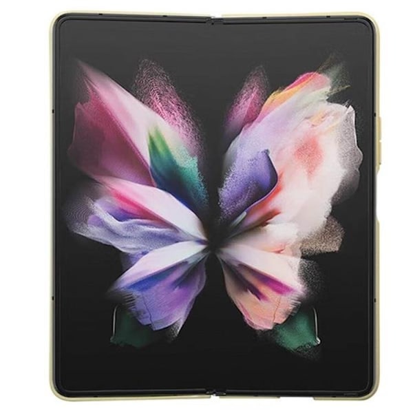 Guess Galaxy Z Fold 5 Mobilskal Læder 4G Triangle Strass - Guld