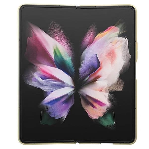 Guess Galaxy Z Fold 5 Mobilskal Läder 4G Triangle Strass - Kulta