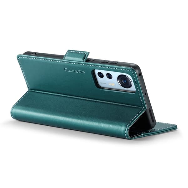 CASEME Plånboksfodral Konstläder för Xiaomi 12 5G - Grön