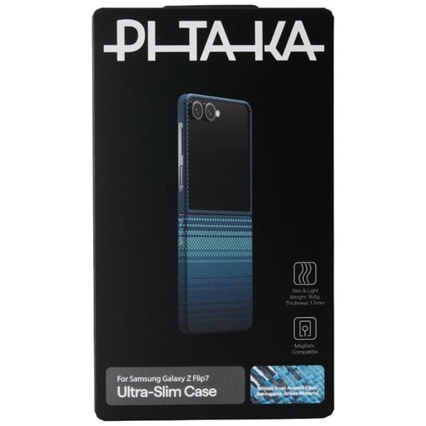 PITAKA Mobilskal till Galaxy Z Flip 7 MagSafe Ultra-Slim - Moonrise Blå