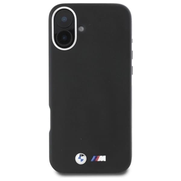 BMW Mobilskal till iPhone 16 MagSafe Smooth Full Wrapped Metal Black