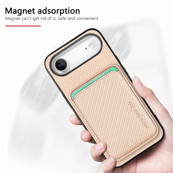 Mobilskal till iPhone Air Detachable Korthållare - Khaki Beige