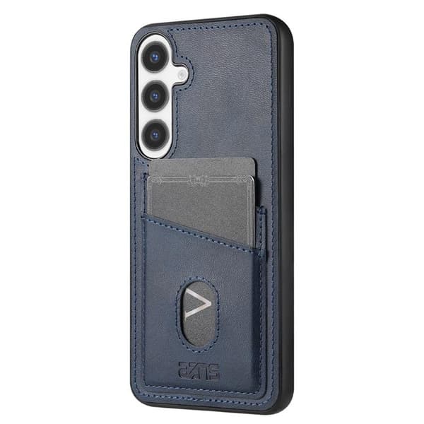 AZNS Mobilskal till Galaxy S26 Plus korthållare Calf Texture Blå