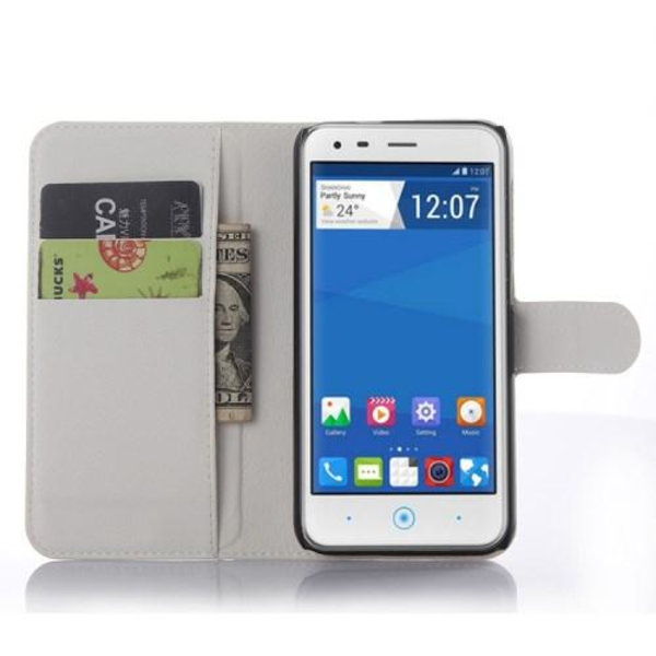 Plånboksfodral till ZTE Blade S6 - Vit Vit