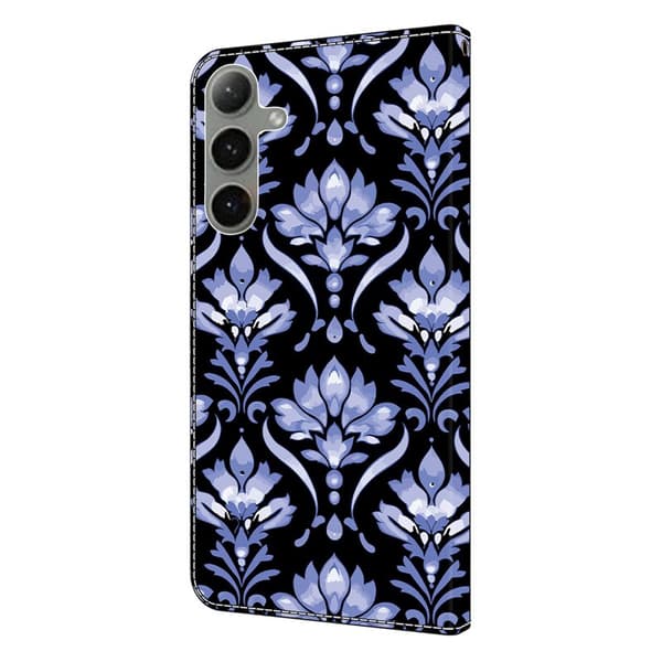 Plånboksfodral för Samsung Galaxy S26 Plus Konstläder Stativ - Blommönster