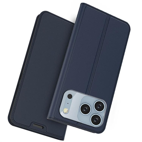 iPhone 17 Pro Max Plånboksfodral med Kickstand - Blå Blå
