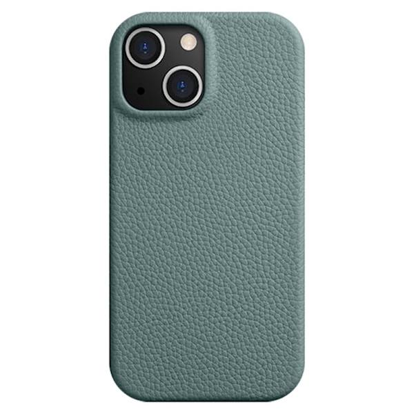 MELKCO Mobilskal till iPhone 15 Anti-drop Äkta Läder + PC - Blå