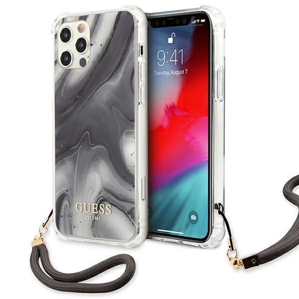 Guess iPhone 12 Pro Max Skal Marble Collection - Grå grå