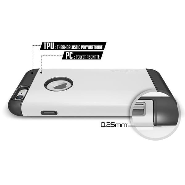 Verus Pound Slim Shock Skal till Apple iPhone 6 / 6S  (Vit) White