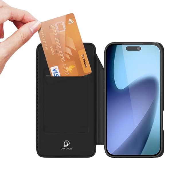 DUX DUCIS Skin Pro iPhone Air Plånboksfodral PU Läder - Svart Svart
