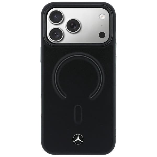 Mercedes Mobilskal För iPhone 17 Pro Max MagSafe Läder 3D - Svart
