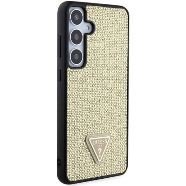 Guess Mobilskal till Galaxy S24 Plus Rhinestone Triangle - Guld