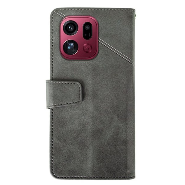 IDEWEI Oppo Find X9 Pro Plånboksfodral Konstläder - Grå