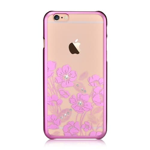 Devia skal med Swarovski-stenar till iPhone 6 / 6S  - Magenta Rosa