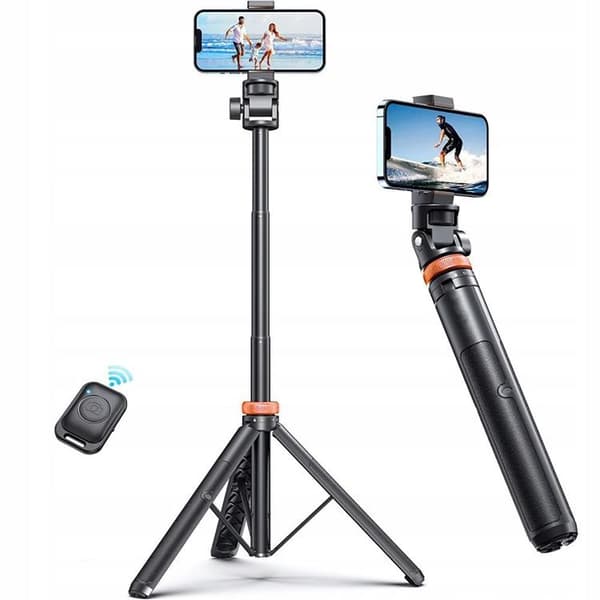 Tech-Protect Bluetooth Selfie Stick Stativ - Hvid Vit
