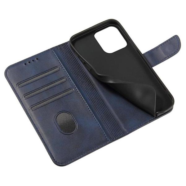 iPhone 14 Plus Plånboksfodral Elegant Magnet - Blå Blå