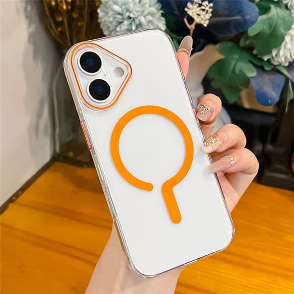 Mobilskal till iPhone 17 MagSafe TPU + PC - Orange Orange