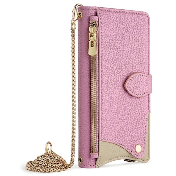 OnePlus 15 5G Plånboksfodral Irregular Tail Style Konstläder Rosa
