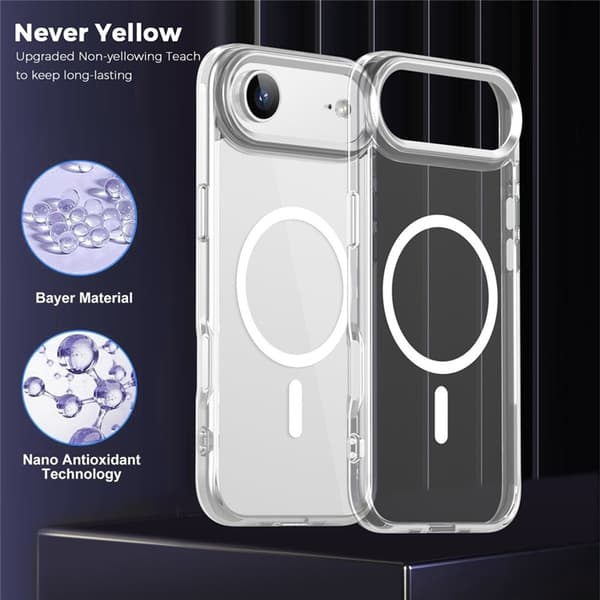 Mobilskal till iPhone Air MagSafe TPU+PC - Transparent Transparent