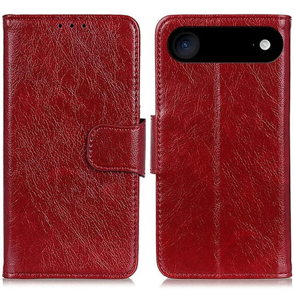 iPhone Air Plånboksfodral Äkta läder - Röd Röd