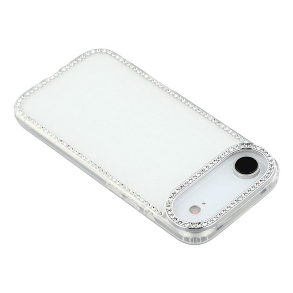 Mobilskal till iPhone Air Rhinestone Edge - Glitter Vit Vit