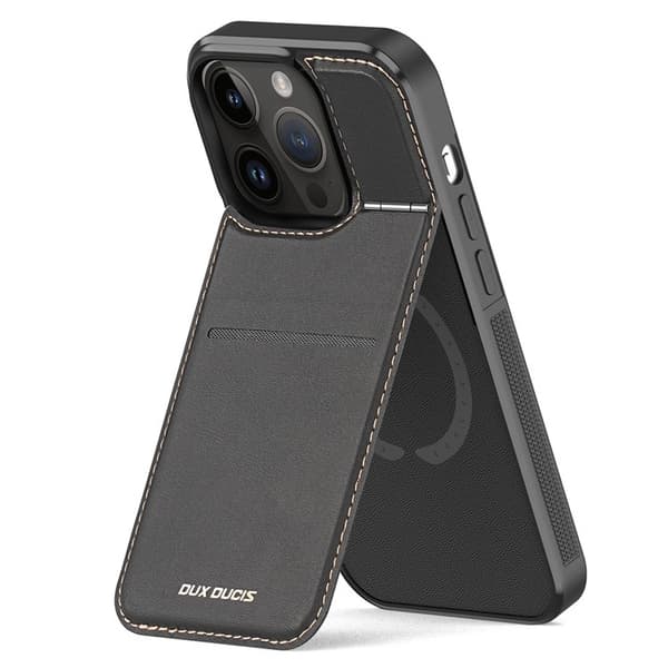 Dux Ducis iPhone 14 Pro Max Mobilskal Magsafe Kortholder Rafi Black