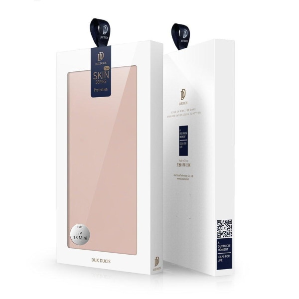 Dux Ducis Skin -sarjan lompakkokotelo iPhone 13 mini - vaaleanpunainen Pink