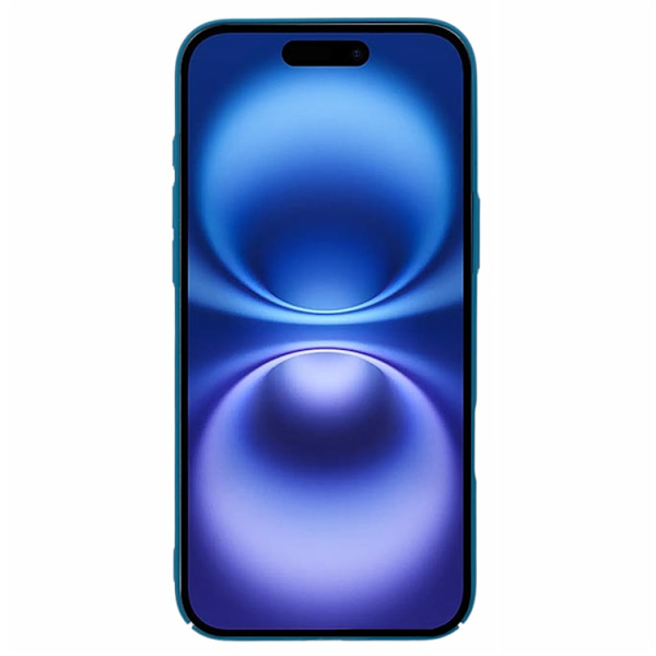 Mobilskal till iPhone 16 Skin-Touch Rubberized PC - Blå Blå