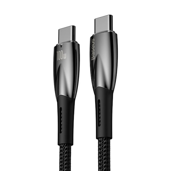Baseus USB-C till USB-C kabel 100W 2m - Svart Svart