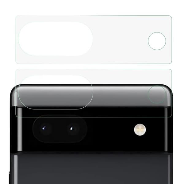 [2-PACK] Google Pixel 7 Kameralinsskydd i Härdat glas Arc Edge - Clear Transparent