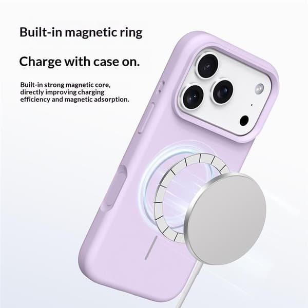 Mobilskal till iPhone 17 Pro MagSafe Liquid Silikon - Rosa Rosa