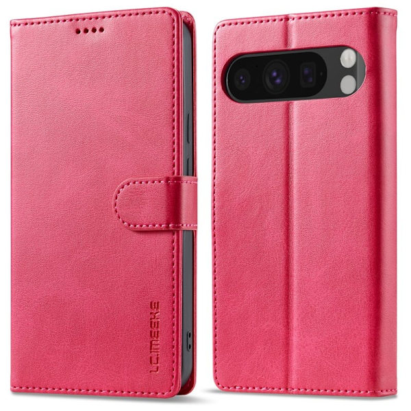 LC.IMEEKE Google Pixel 9 / 9 Pro Plånboksfodral Konstläder - Rosa