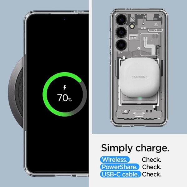 Spigen Galaxy S24 Mobilskal Ultra Hybird - Hvid Zero One Vit