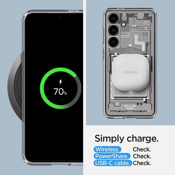 Spigen Mobilskal till Galaxy S24 Ultra Hybird - Vit Zero One Vit