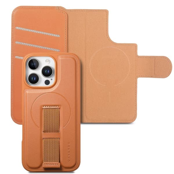CASENEO iPhone 16 Pro Max Plånboksfodral Konstläder - Brun