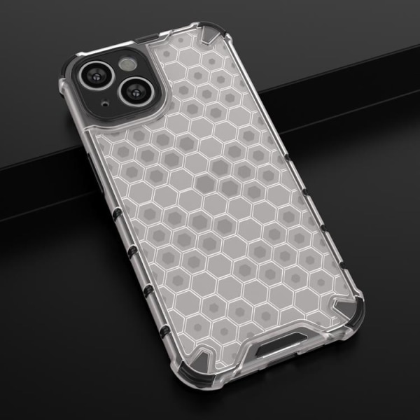 iPhone 14 Skal Honeycomb Armored Hybrid - Transparent