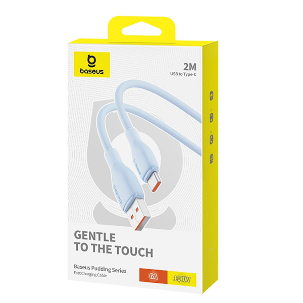 Baseus USB-A - USB-C kabel 100W 2m Pudding - Blå Blå