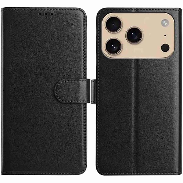 iPhone 17 Pro Plånboksfodral Folio - Svart Svart