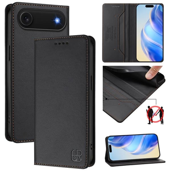 RINACASIS iPhone Air Plånboksfodral RC01 RFID - Svart Svart
