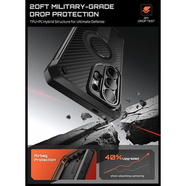 SupCase Mobilskal För Galaxy S26 Ultra Magsafe UB Pro 2-Set Svart