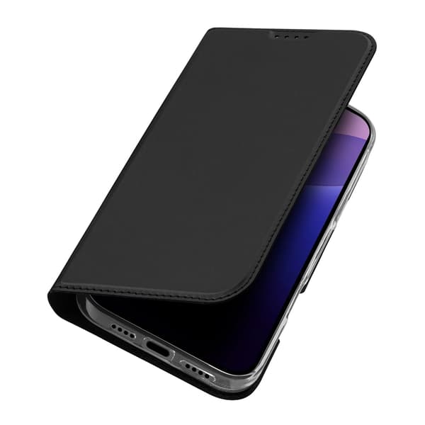 DUX DUCIS Skin Pro iPhone 16 Pro Pung Taske PU Læder - Sort Black