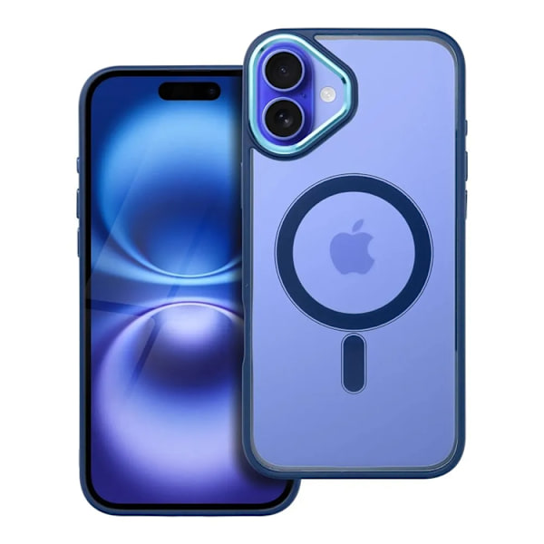 Telefontaske til iPhone 16 Magsafe Color Edge - Navy Blå