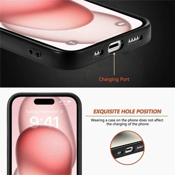 Mobilskal till iPhone 17 Carbon Fiber PU Läder - Brun Brun