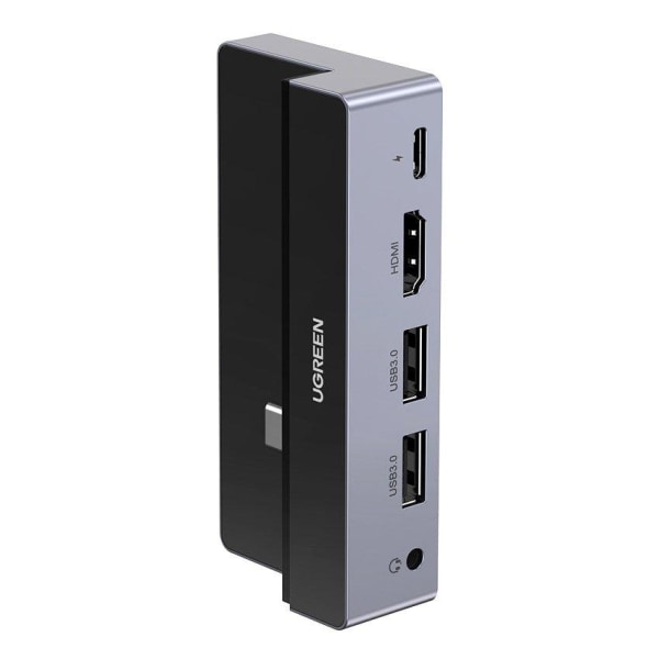 UGreen 5in1 USB-C HUB 3.2 Gen 1 100 W Harmaa Grey