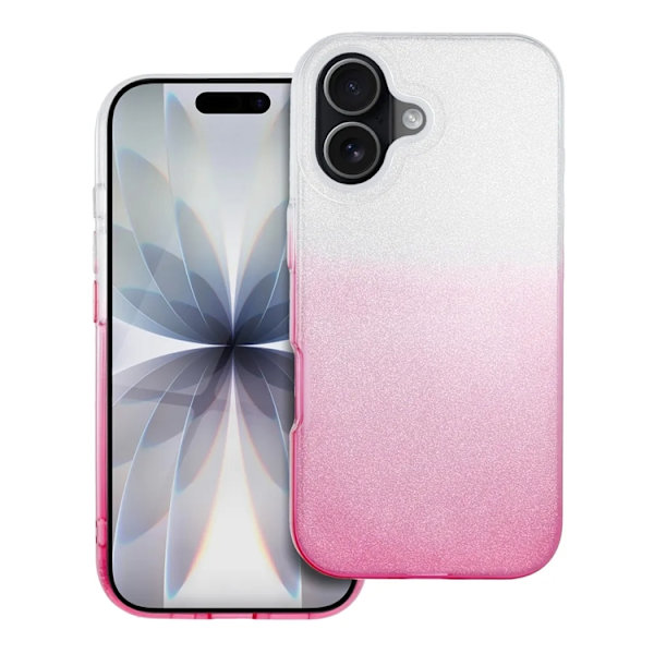 Mobilskal till iPhone 17 Shining - Transparent/Rosa Transparent